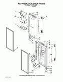 REFRIGERATOR DOOR PARTS Diagram and Parts List for GI5FVAXVB03  Whirlpool Refrigerator