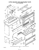 UPPER CHASSIS AND COMPONENT Diagram and Parts List for RM988PXSW0  Whirlpool Microwave Oven Combo