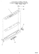 CONTROL PANEL Diagram and Parts List for KGRT507FAL0  KitchenAid Range