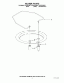 HEATER PARTS Diagram and Parts List for KUDC03IVBL3  KitchenAid Dishwasher