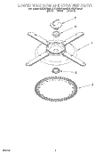 LOWER WASHARM AND STRAINER Diagram and Parts List for KUDS24SEAL2  KitchenAid Dishwasher
