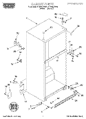 CABINET Diagram and Parts List for RT18AKXFN01  Roper Refrigerator
