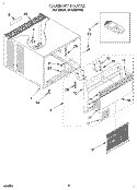 CABINET Diagram and Parts List for 3PACM07DD0  Whirlpool Air Conditioner