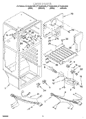 LINER, OPTIONAL Diagram and Parts List for ET14JMYJN00  Whirlpool Refrigerator