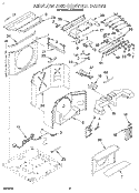 AIRFLOW AND CONTROL Diagram and Parts List for ACQ142XA0  Whirlpool Air Conditioner