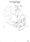 REAR CHASSIS, LIT/OPTIONAL Diagram and Parts List for KERC500EWH5  KitchenAid Range