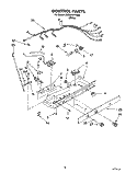 CONTROL Diagram and Parts List for 3XRZ2727FB00  Whirlpool Refrigerator