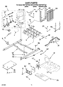 UNIT PARTS Diagram and Parts List for ED5VHEXTB00  Whirlpool Refrigerator
