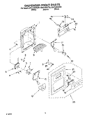 Part Location Diagram of 2311690B Whirlpool Front Cover Assembly (Includes