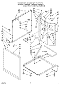 Part Location Diagram of 3349460 Whirlpool PANEL