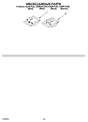 MISCELLANEOUS PARTS OPTIONAL PARTS (NOT INCLUDED) Diagram and Parts List for KUDP01FLSS1  KitchenAid Dishwasher