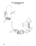 FILL AND OVERFILL Diagram and Parts List for KUDP22ST0  KitchenAid Dishwasher