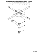 LOWER WASHARM AND STRAINER PARTS Diagram and Parts List for KUDK03ITWH2  KitchenAid Dishwasher
