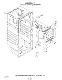 LINER Diagram and Parts List for RT16DKXVW01  Roper Refrigerator
