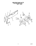CONTROL PANEL, LITERATURE Diagram and Parts List for FEP310VL1  Roper Range