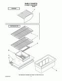 SHELF PARTS Diagram and Parts List for IT8WSKXWW00  Whirlpool Refrigerator