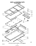 BODY AND CONTROL , LIT/OPTIONAL Diagram and Parts List for RC8800XPH  Whirlpool Cooktop