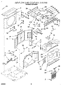AIRFLOW AND CONTROL Diagram and Parts List for ACR124XD0  Whirlpool Air Conditioner