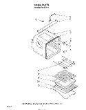 LINER Diagram and Parts List for RB130PXV1  Whirlpool Wall Oven