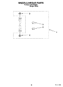 MISCELLANEOUS  PARTS, OPTIONAL PARTS (NOT INCLUDED) Diagram and Parts List for YWET3300SQ0  Whirlpool Washer Dryer Combo