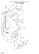 REFRIGERATOR LINER Diagram and Parts List for 7TS22AQXGW00  Whirlpool Refrigerator