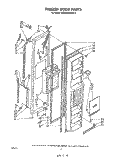 FREEZER DOOR Diagram and Parts List for ED26MMXRWR0  Whirlpool Refrigerator