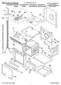 OVEN, LITERATURE Diagram and Parts List for KEBS208DBS11  KitchenAid Wall Oven