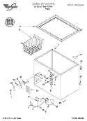 SECTION Diagram and Parts List for EH050FXGW00  Whirlpool Freezer