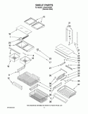 SHELF PARTS Diagram and Parts List for IX5HHEXWS02  Whirlpool Refrigerator