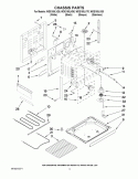 CHASSIS PARTS Diagram and Parts List for WDE150LVS0  Whirlpool Range