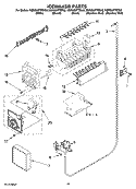 ICEMAKER PARTS Diagram and Parts List for KSRG22FTSS02  KitchenAid Refrigerator
