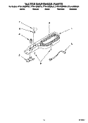 WATER DISPENSER PARTS, OPTIONAL PARTS Diagram and Parts List for KTRA19EMBT01  KitchenAid Refrigerator