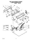 SECTION Diagram and Parts List for KEYL510BWH0  KitchenAid Dryer