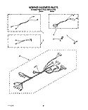 WIRING HARNESS Diagram and Parts List for KEBI141YWH0  KitchenAid Wall Oven