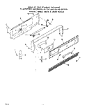 BACKGUARD Diagram and Parts List for 1653W0A  Roper Range