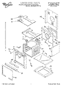 LOWER OVEN Diagram and Parts List for RBD307PDB1  Whirlpool Wall Oven