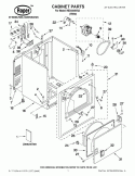 CABINET PARTS Diagram and Parts List for RED4440VQ2  Roper Dryer