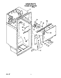 LINER Diagram and Parts List for 3ET18RKXYN00  Whirlpool Refrigerator