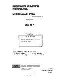 SECTION Diagram and Parts List for MW157  Roper Microwave