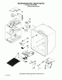REFRIGERATOR LINER PARTS Diagram and Parts List for KFIL27CXMS1  KitchenAid Refrigerator
