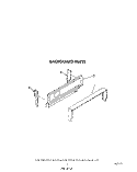 BACKGUARD Diagram and Parts List for FGP310VW5  Roper Range