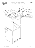 TOP AND CABINET Diagram and Parts List for LSR6132EZ0  Whirlpool Washer