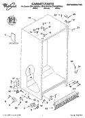 CABINET, LITERATURE Diagram and Parts List for ED5CHQXKB01  Whirlpool Refrigerator