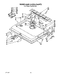 DOOR AND LATCH Diagram and Parts List for KUDI22XX2  KitchenAid Dishwasher