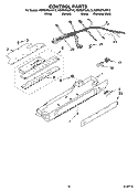 CONTROL PARTS Diagram and Parts List for KSRS27ILSS13  KitchenAid Refrigerator