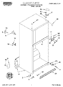 CABINET Diagram and Parts List for RT16DKXDW02  Roper Refrigerator