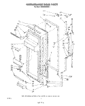 REFRIGERATOR DOOR Diagram and Parts List for ED22MMXRWR1  Whirlpool Refrigerator