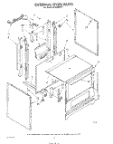 EXTERNAL OVEN Diagram and Parts List for SF3100ERW1  Whirlpool Range