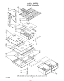 SHELF Diagram and Parts List for ET18PKXSW10  Whirlpool Refrigerator