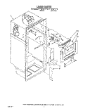 LINER Diagram and Parts List for RT18BMXVW10  Roper Refrigerator